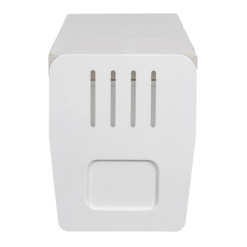 Banc de rangement rustique avec 2 tiroirs, espace de rangement dissimulé, banc à chaussures