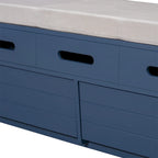 Banc de rangement rustique avec 2 tiroirs, espace de rangement dissimulé, banc à chaussures