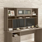 Gris cendré / Gris chiné / Blanc / Gris moderne – Armoire de rangement de bureau, 1 personne