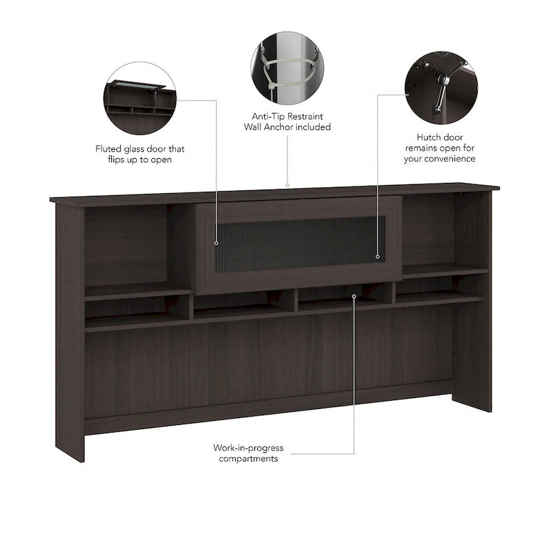 Gris cendré / Gris chiné / Blanc / Gris moderne – Armoire de rangement de bureau, 1 personne
