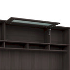 Gris cendré / Gris chiné / Blanc / Gris moderne – Armoire de rangement de bureau, 1 personne