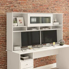 Gris cendré / Gris chiné / Blanc / Gris moderne – Armoire de rangement de bureau, 1 personne