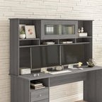 Gris cendré / Gris chiné / Blanc / Gris moderne – Armoire de rangement de bureau, 1 personne