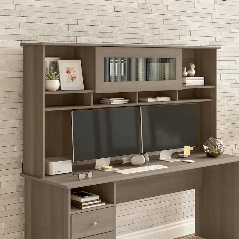 Gris cendré / Gris chiné / Blanc / Gris moderne – Armoire de rangement de bureau, 1 personne