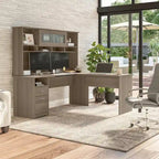 Gris cendré / Gris chiné / Blanc / Gris moderne – Armoire de rangement de bureau, 1 personne