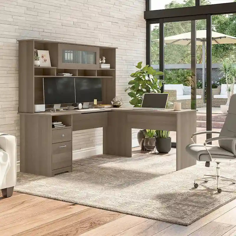 Gris cendré / Gris chiné / Blanc / Gris moderne – Armoire de rangement de bureau, 1 personne