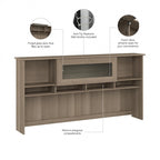 Gris cendré / Gris chiné / Blanc / Gris moderne – Armoire de rangement de bureau, 1 personne