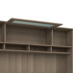 Gris cendré / Gris chiné / Blanc / Gris moderne – Armoire de rangement de bureau, 1 personne