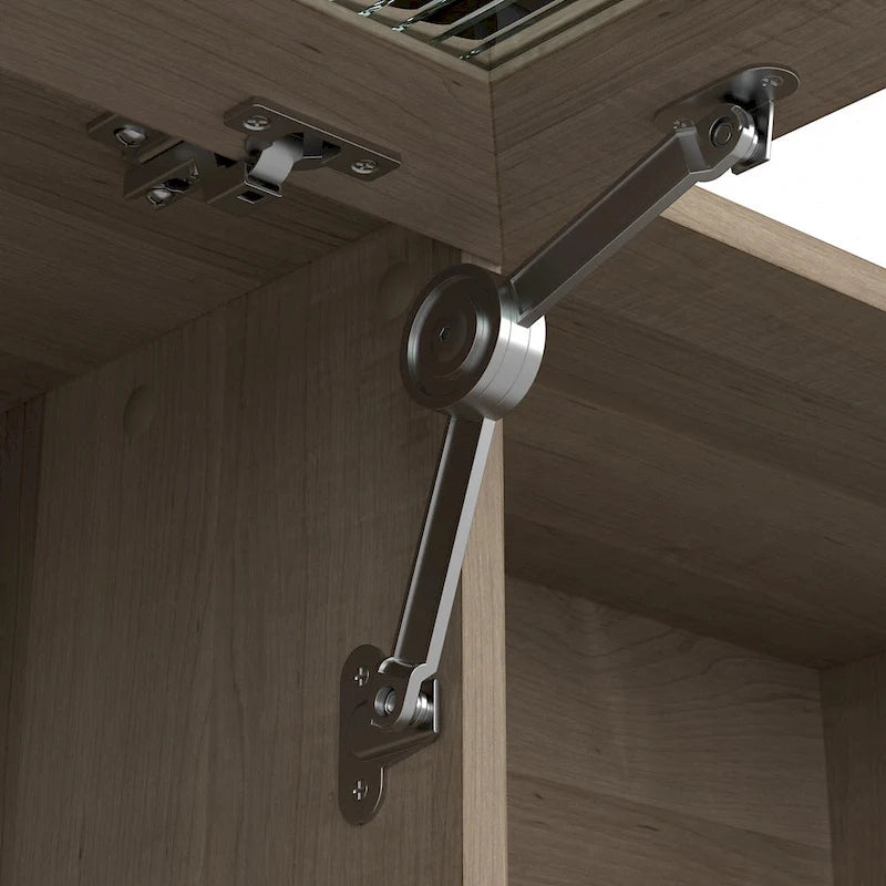 Gris cendré / Gris chiné / Blanc / Gris moderne – Armoire de rangement de bureau, 1 personne