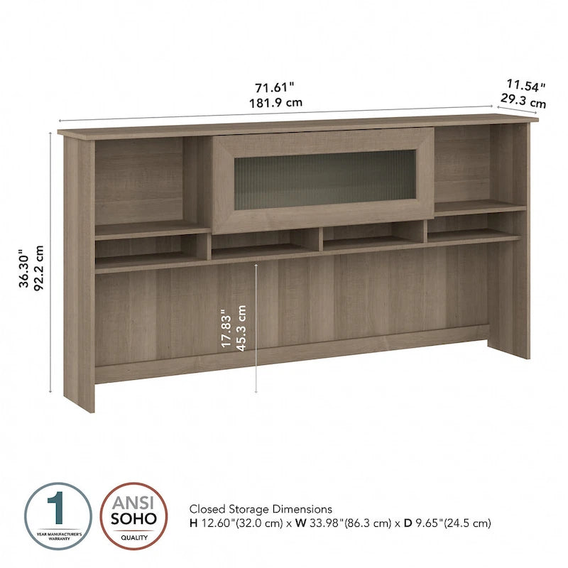 Gris cendré / Gris chiné / Blanc / Gris moderne – Armoire de rangement de bureau, 1 personne