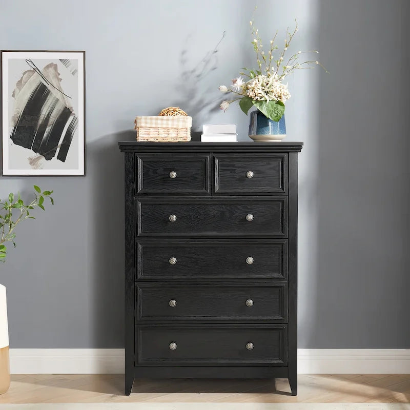 Commode moderne à 6 tiroirs, Organisateur de placards à 6 tiroirs - 31,50 * 15,75 * 44,29
