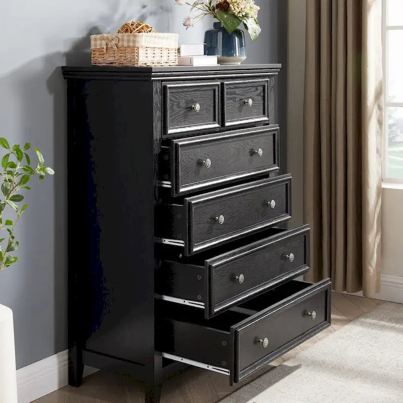 Commode moderne à 6 tiroirs, Organisateur de placards à 6 tiroirs - 31,50 * 15,75 * 44,29