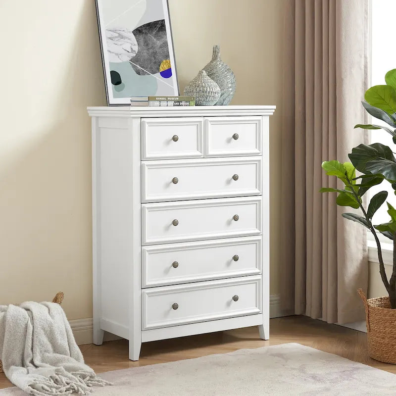 Commode moderne à 6 tiroirs, Organisateur de placards à 6 tiroirs - 31,50 * 15,75 * 44,29