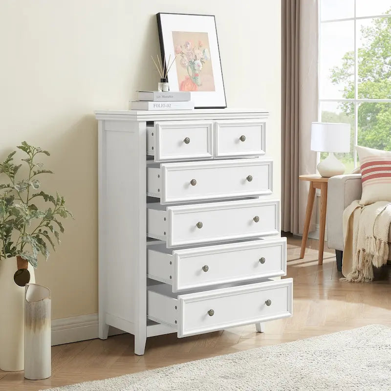 Commode moderne à 6 tiroirs, Organisateur de placards à 6 tiroirs - 31,50 * 15,75 * 44,29