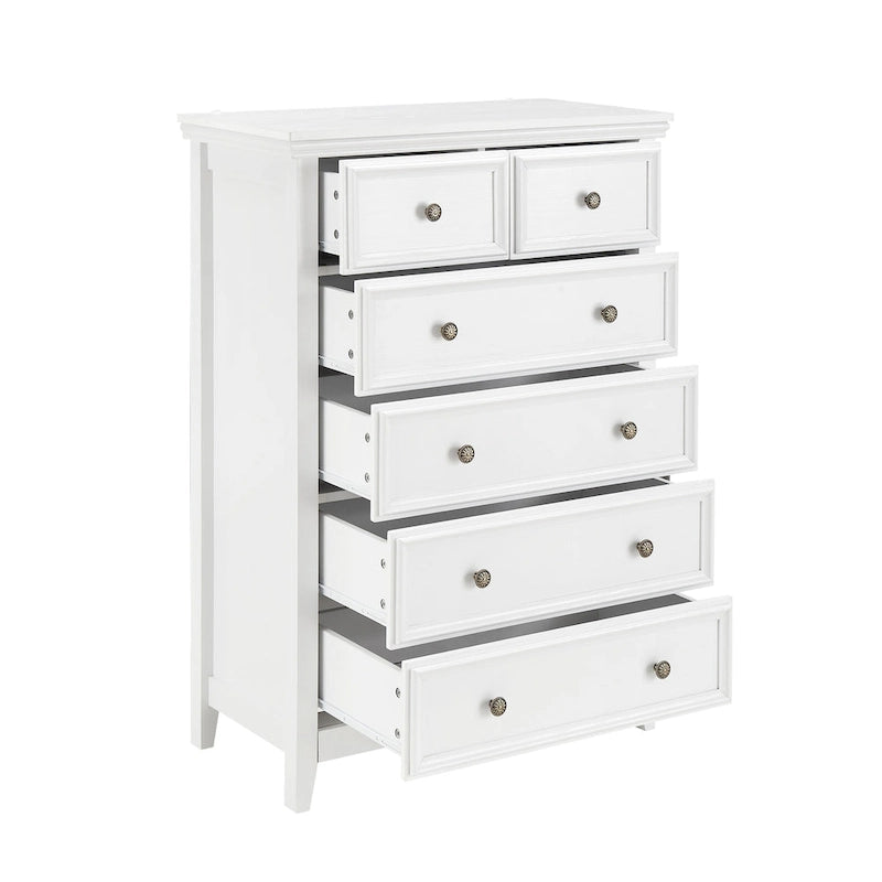 Commode moderne à 6 tiroirs, Organisateur de placards à 6 tiroirs - 31,50 * 15,75 * 44,29