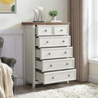 Commode moderne à 6 tiroirs, Organisateur de placards à 6 tiroirs - 31,50 * 15,75 * 44,29