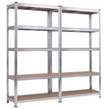 Étagère de rangement robuste en acier à 5 niveaux pour garage, 90,17 x 40,03 x 180,34 cm (L x l x H)