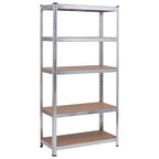 Étagère de rangement robuste en acier à 5 niveaux pour garage, 90,17 x 40,03 x 180,34 cm (L x l x H)