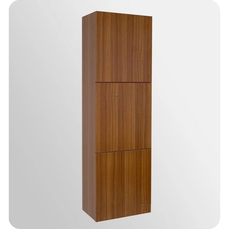 Armoire à linge de salle de bain autoportante à 3 rangements de 59 po
