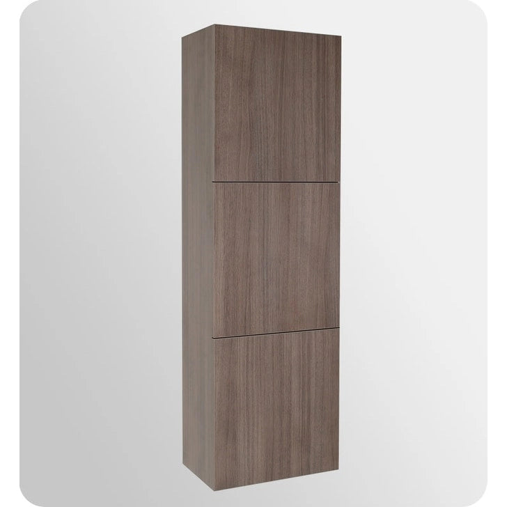 Armoire à linge de salle de bain autoportante à 3 rangements de 59 po