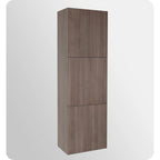 Armoire à linge de salle de bain autoportante à 3 rangements de 59 po