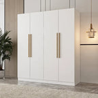 Armoire de rangement moderne sur pied en bois massif avec étagères