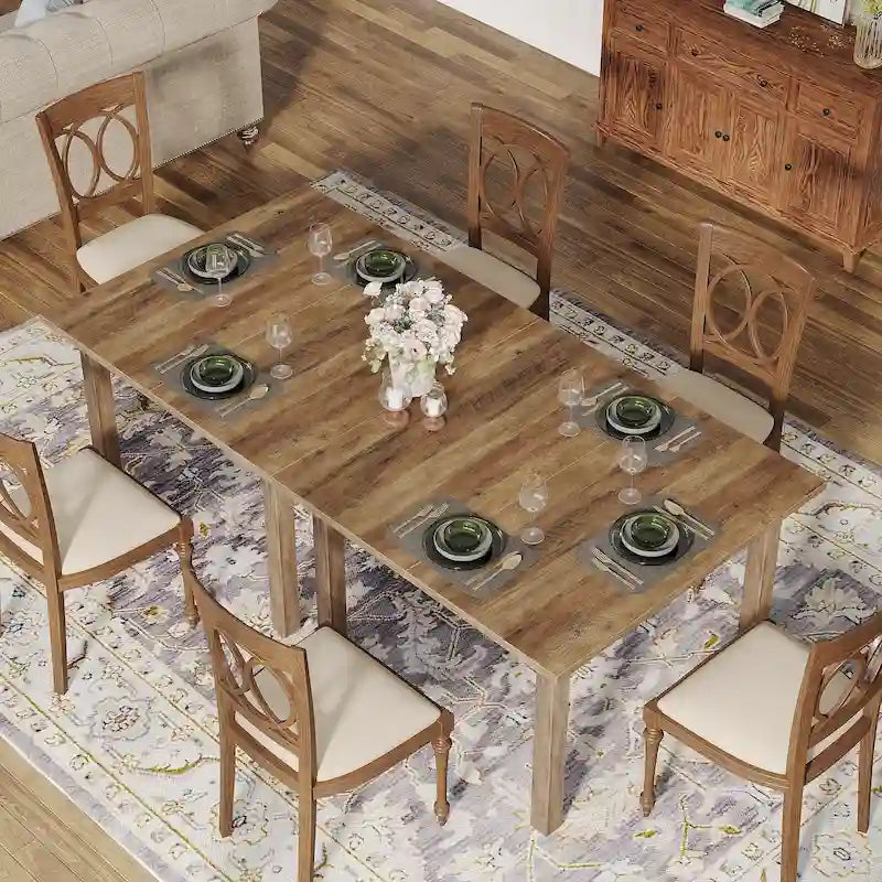 Table de salle à manger carrée de 39,4 pouces pour 2 à 4 personnes avec pieds en bois massif pour salon ou salle à manger