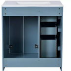 Meuble-lavabo simple de 30 po avec armoire et 3 tiroirs – Noir / Bleu / Vert / Indigo / Blanc