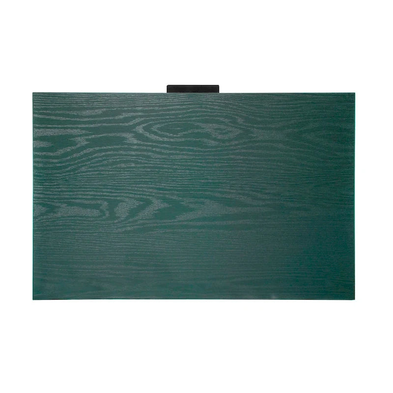 Table d'appoint en rotin à 3 tiroirs Noyer / Noir / Bleu / Naturel / Vert foncé – Utilisation par 1 personne