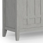 WYNDENHALL Freemont SOLID WOOD 54 Wide Transitional Sideboard Buffet & Wine Rack - 17 D x 54 W x 36 H