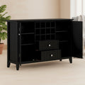 BUFFET TRANSITIONNEL 54 po en BOIS MASSIF avec casier à vin - 17 P x 54 L x 36 H