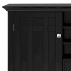 BUFFET TRANSITIONNEL 54 po en BOIS MASSIF avec casier à vin - 17 P x 54 L x 36 H