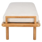Banc en teck avec coussin - 70 L x 25,7 P x 18,5 H