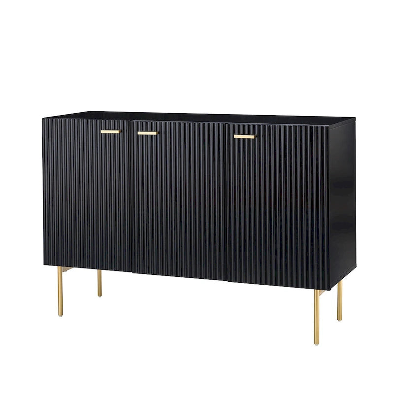 Buffet 3 portes (Noir/Marine/Blanc)