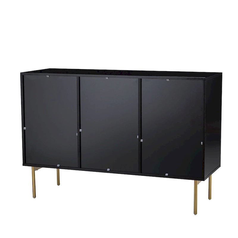 Buffet 3 portes (Noir/Marine/Blanc)