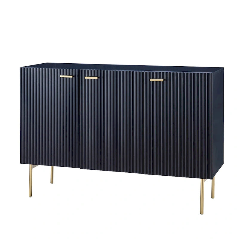 Buffet 3 portes (Noir/Marine/Blanc)