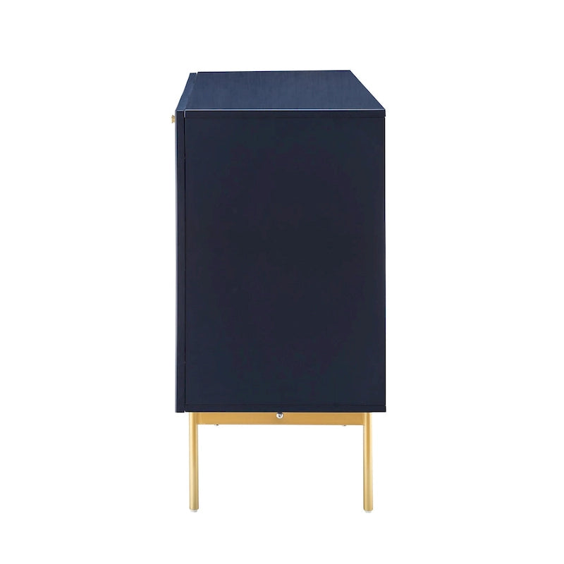 Buffet 3 portes (Noir/Marine/Blanc)