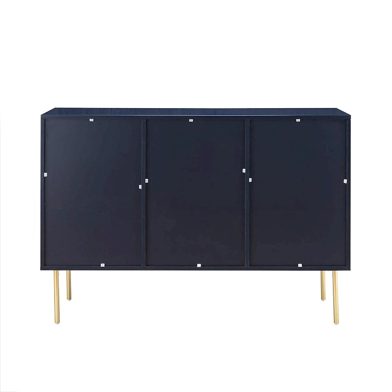 Buffet 3 portes (Noir/Marine/Blanc)