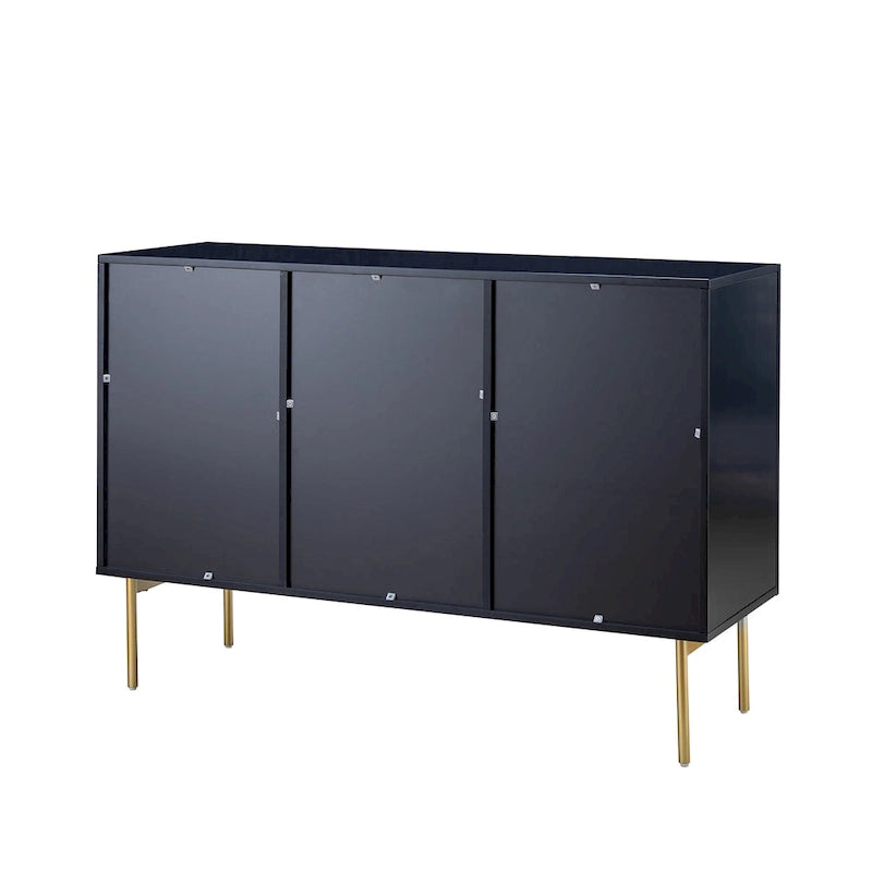 Buffet 3 portes (Noir/Marine/Blanc)