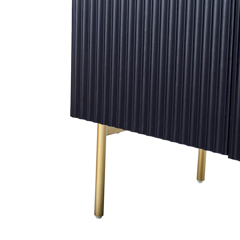 Buffet 3 portes (Noir/Marine/Blanc)