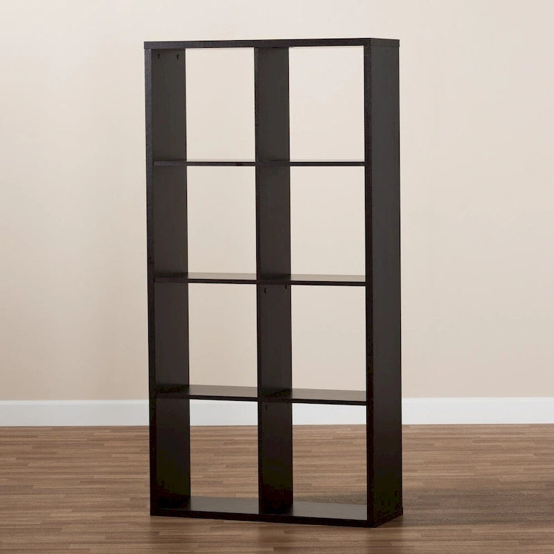 Étagère de rangement polyvalente à 8 compartiments, moderne et contemporaine