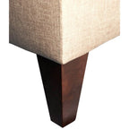 Banc de rangement long capitonné 10 boutons