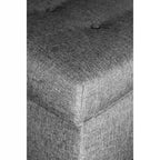 Banc de rangement long capitonné 10 boutons