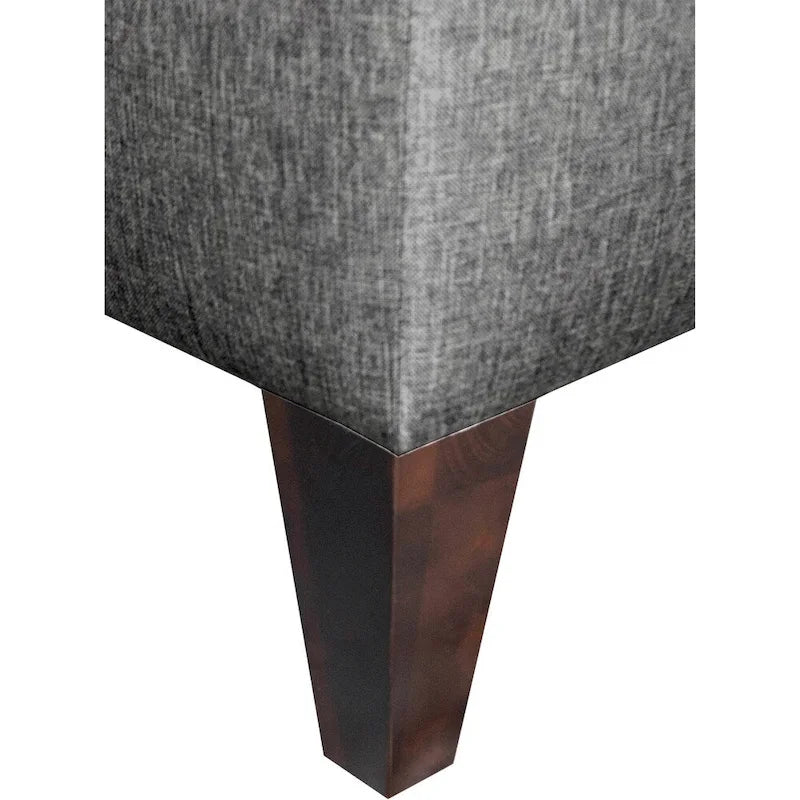 Banc de rangement long capitonné 10 boutons