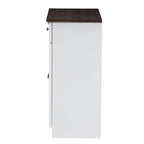 Armoire de rangement de cuisine traditionnelle en bois blanc par