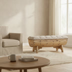 vidaXL Storage Bench 40.6 Solid Wood Fir - 40.6 x 20.1 x 17.3