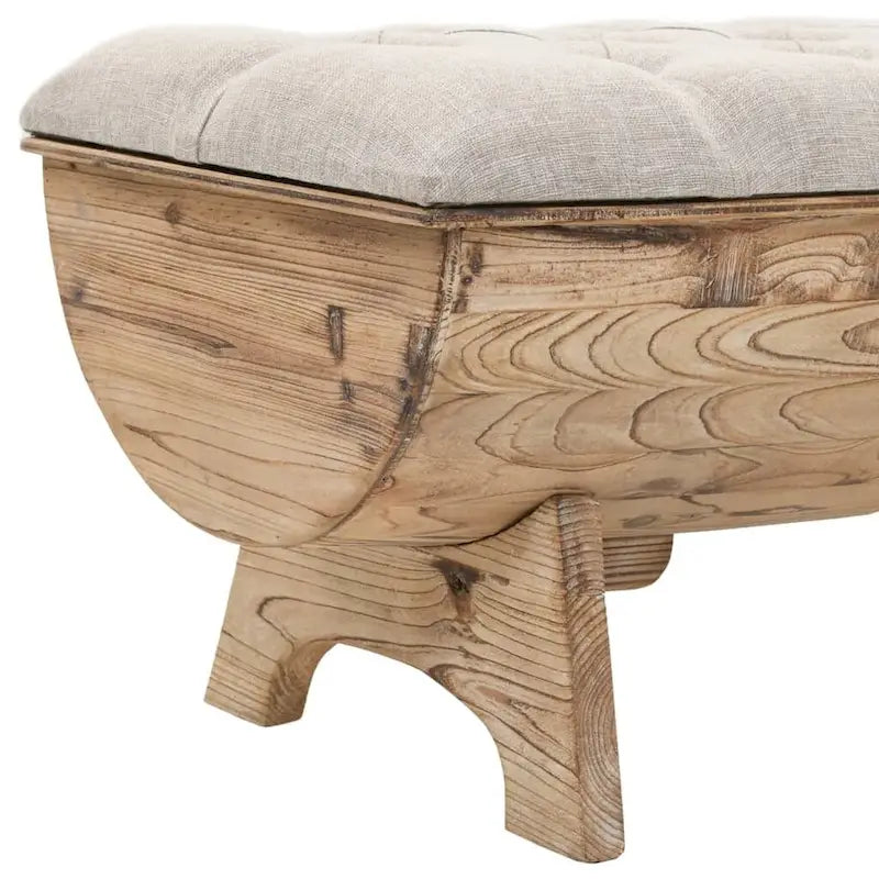 Banc de rangement 40,6 Bois Massif Sapin - 40,6 x 20,1 x 17,3