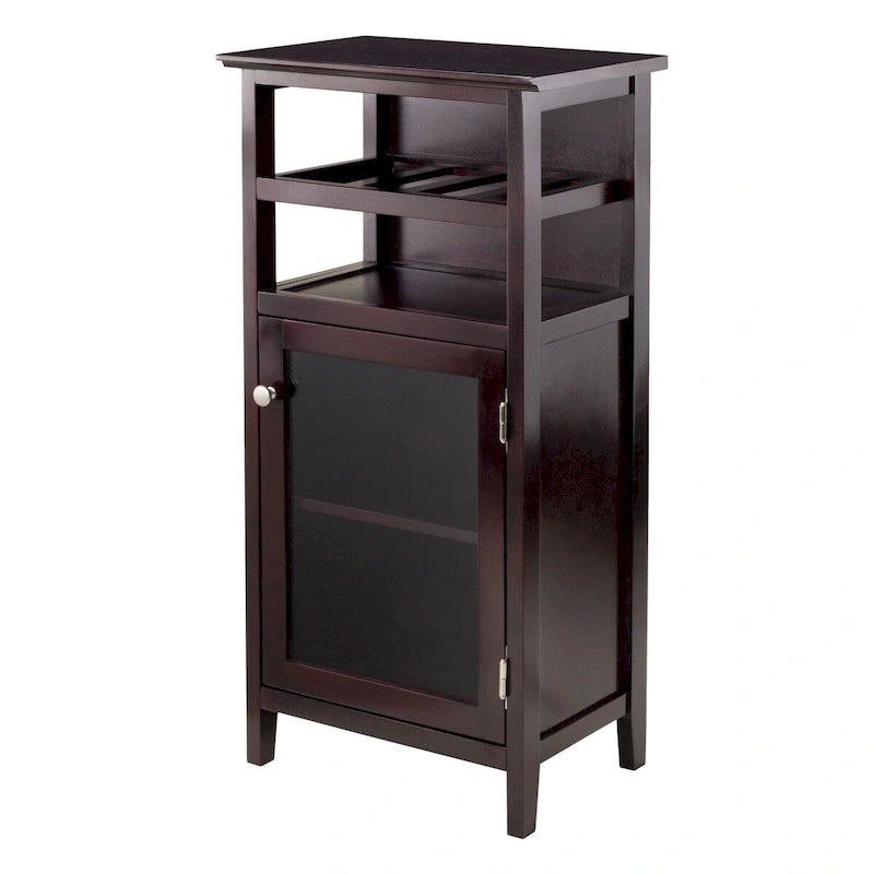 Meuble à vin, Espresso - 19.13 x 12.72 x 37.48 pouces