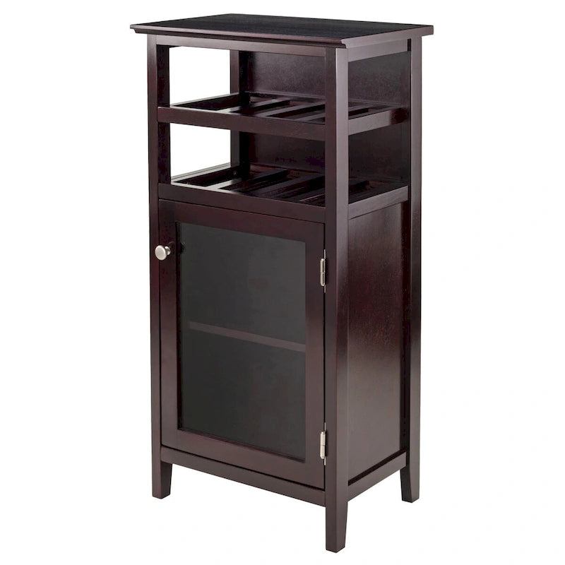 Meuble à vin, Espresso - 19.13 x 12.72 x 37.48 pouces
