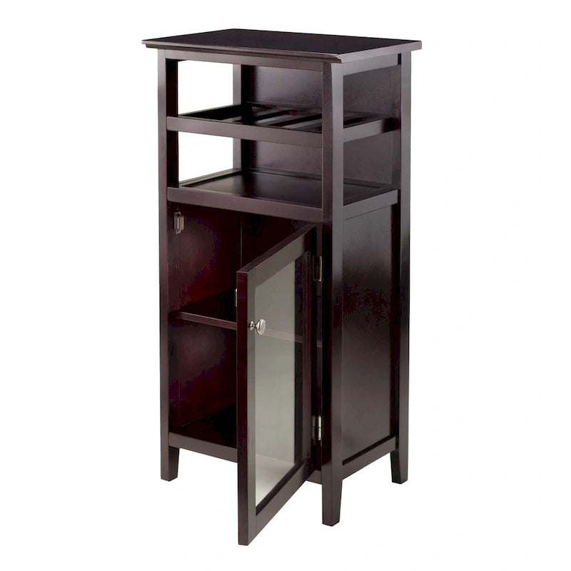 Meuble à vin, Espresso - 19.13 x 12.72 x 37.48 pouces